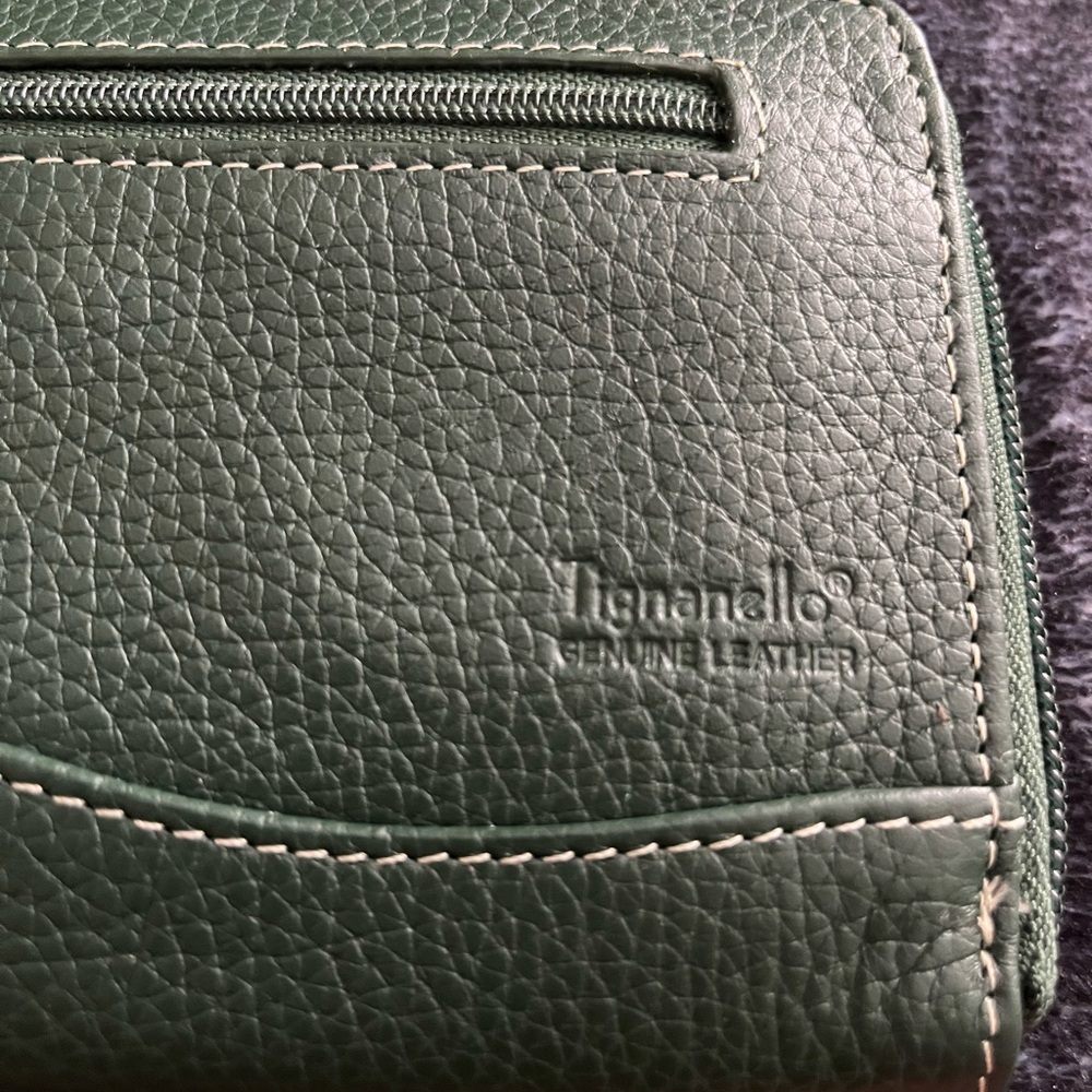 Tignanello, Wallet Green Leather Ladies’